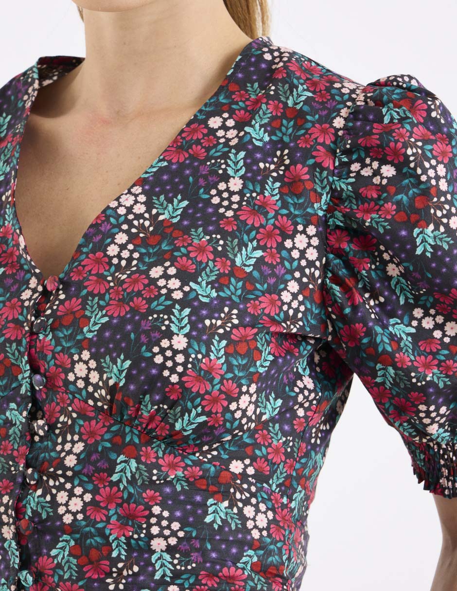 Blusa manga al codo para mujer 4