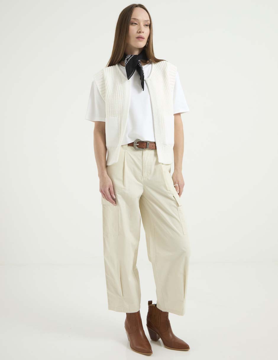 Pantalón cargo relajado para mujer 3