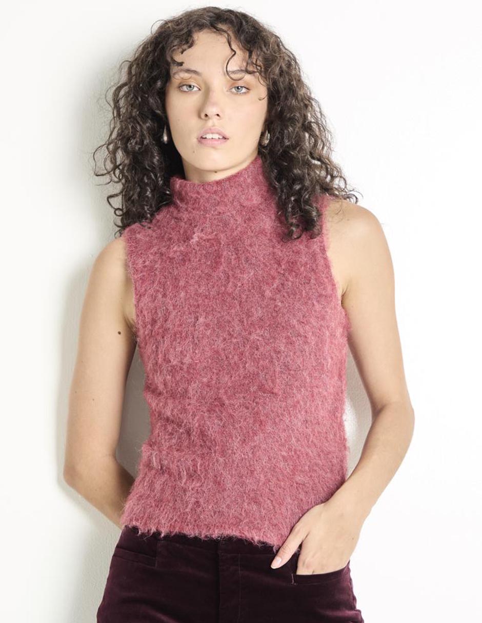 Suéter cuello alto para mujer
