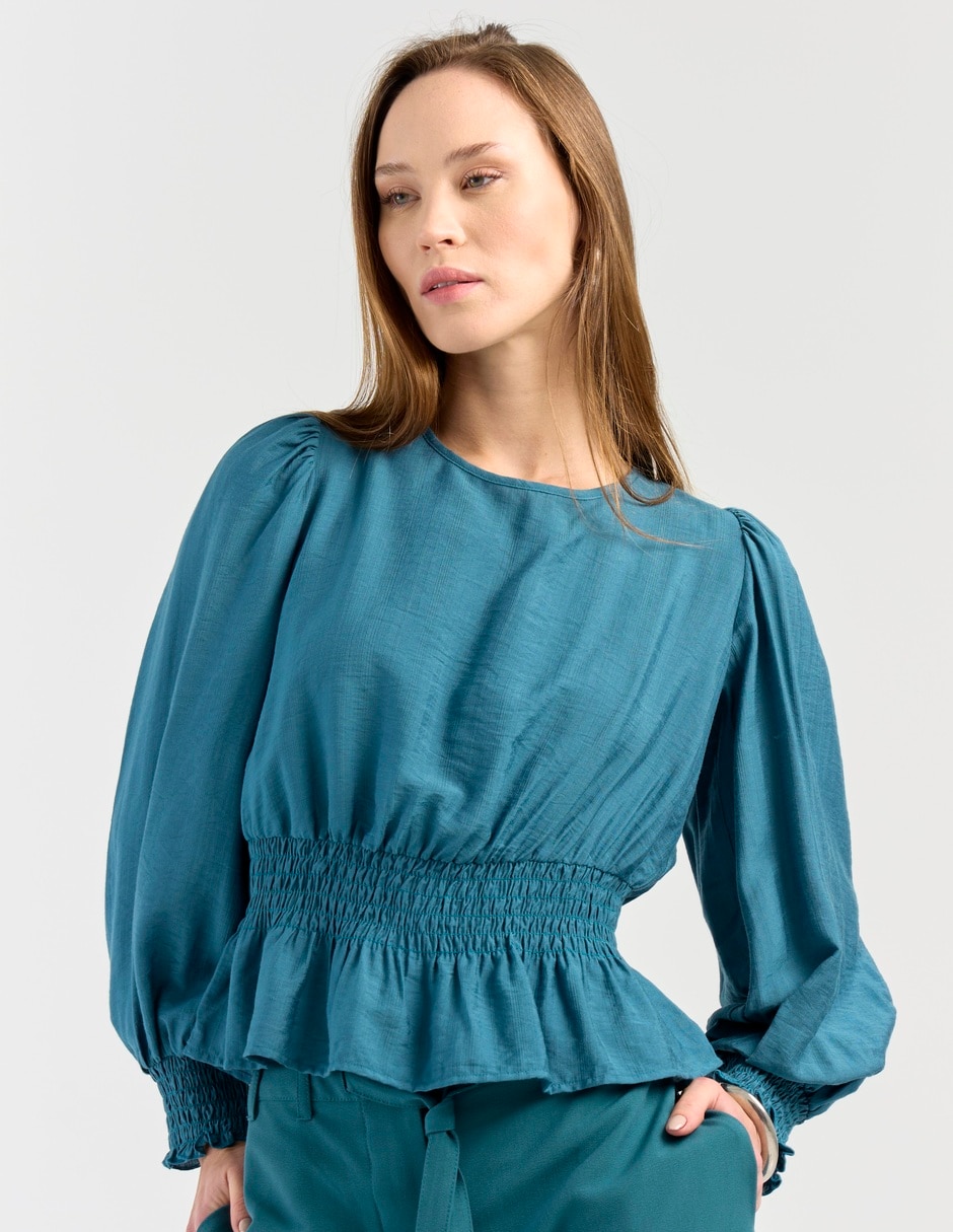 Blusa manga larga para mujer