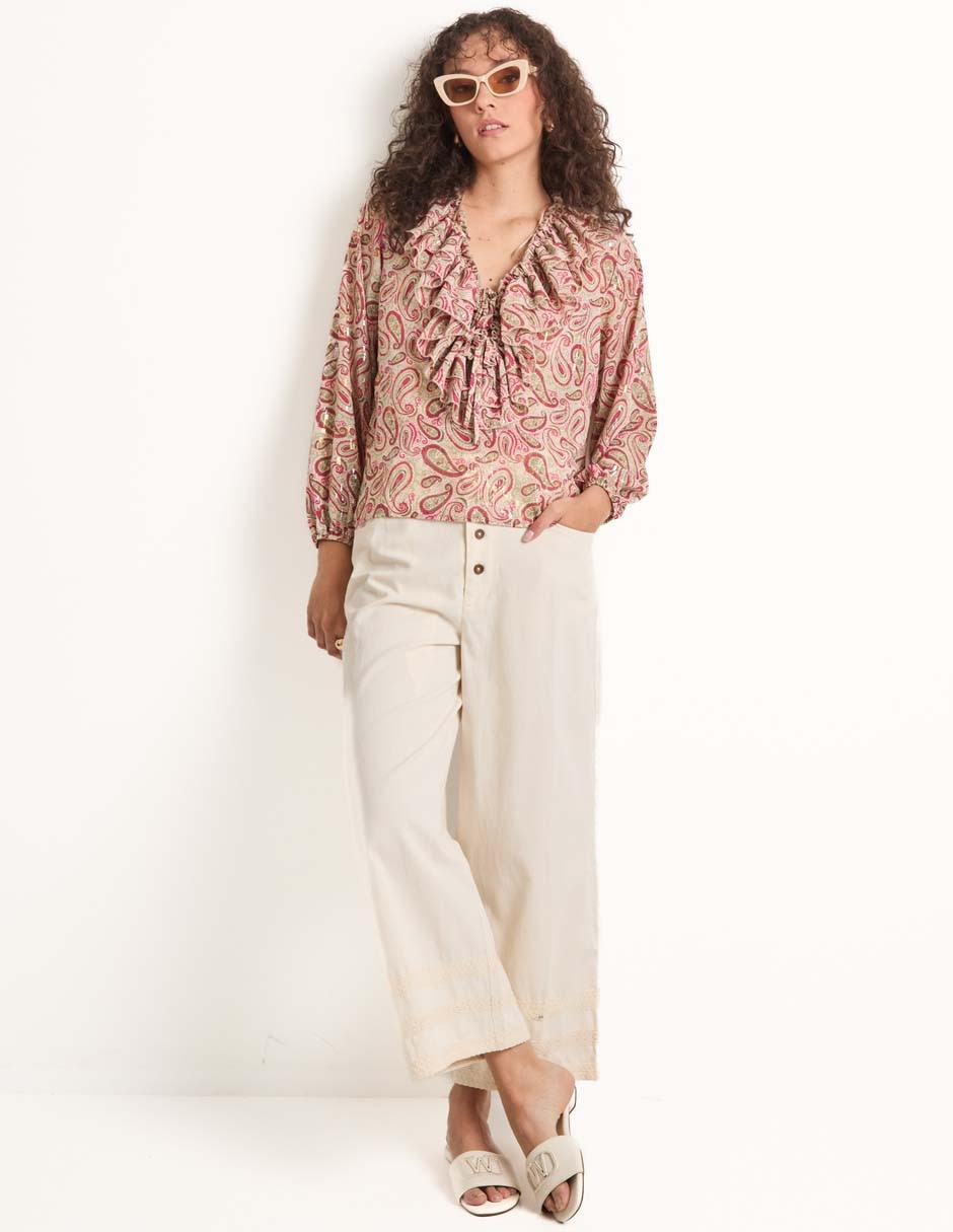 Blusa manga larga para mujer 3