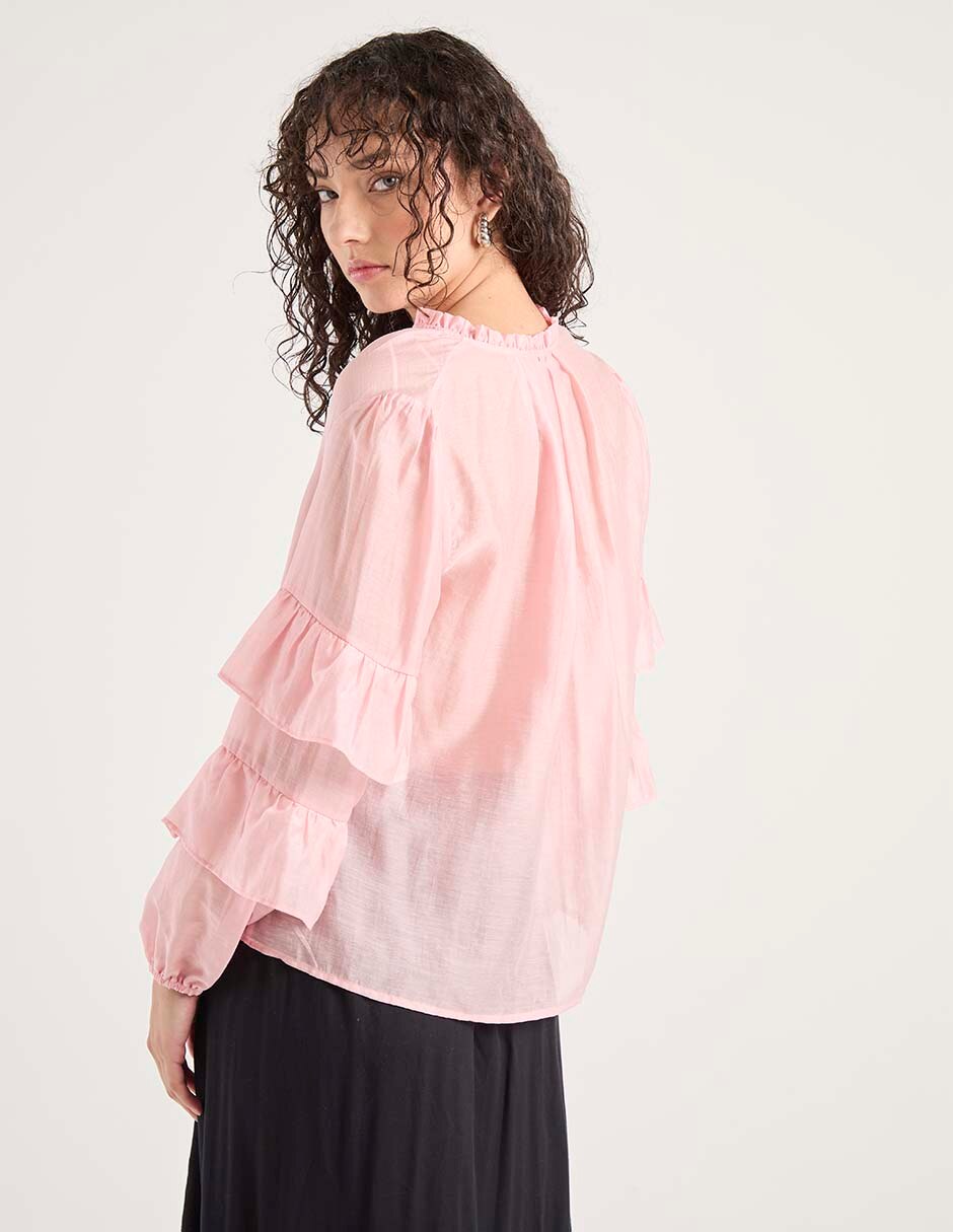 Blusa manga larga para mujer 2