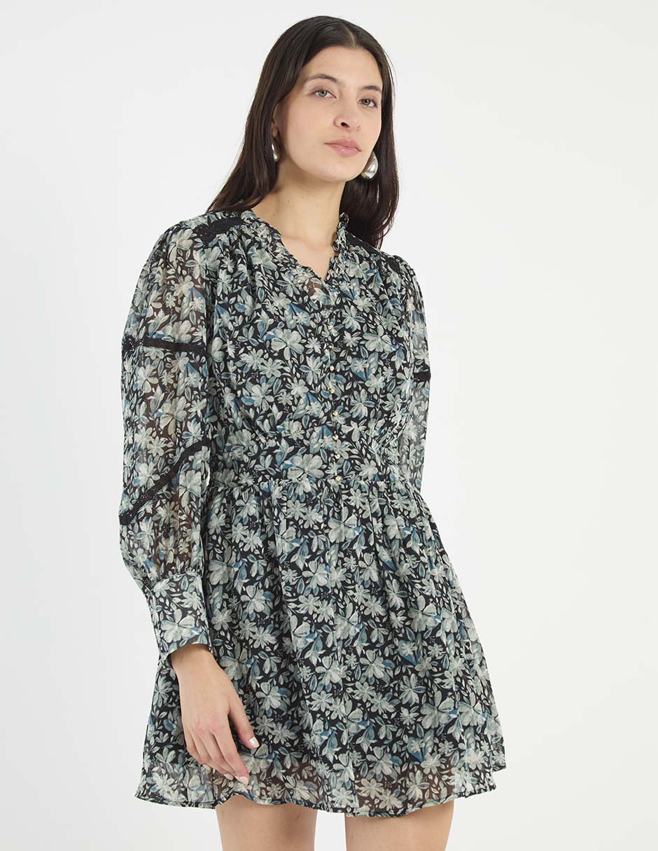 Vestido corto casual escote V Vestido corto casual escote V