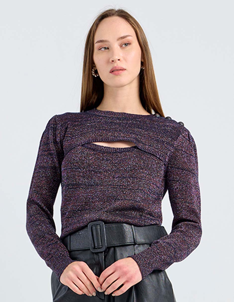 Blusa manga larga para mujer