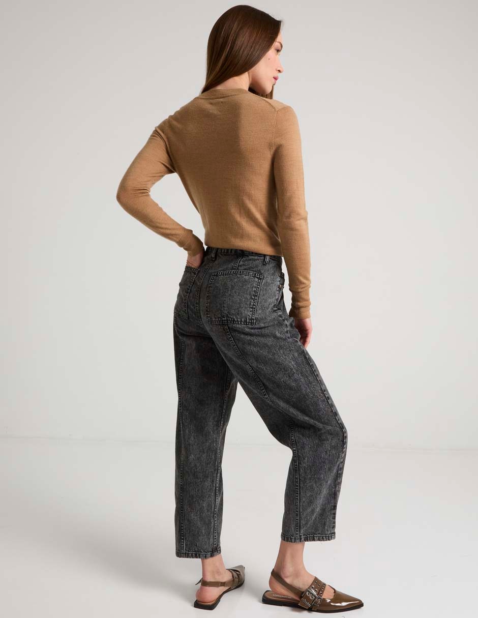 Jeans relaxed straight para mujer 2