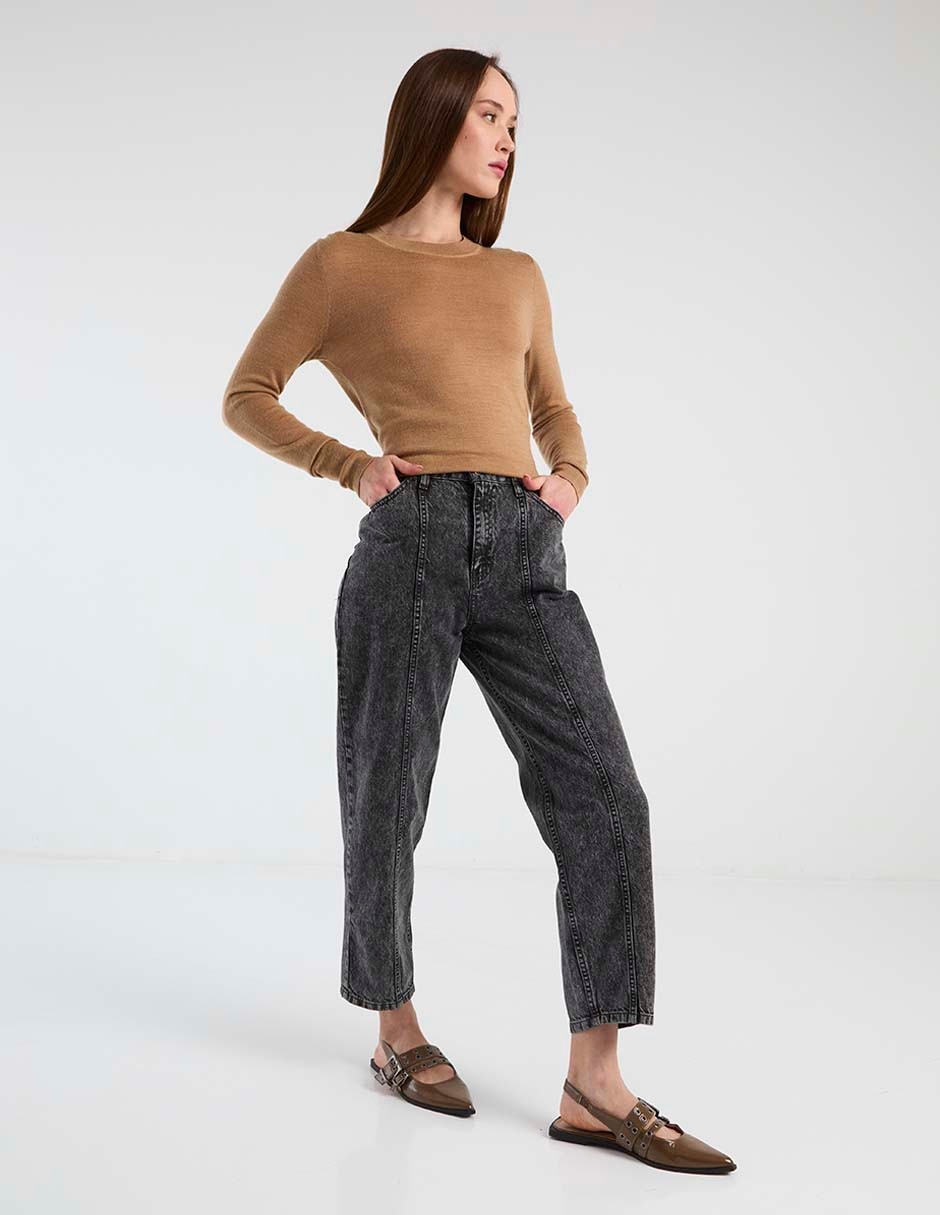 Jeans relaxed straight para mujer 3