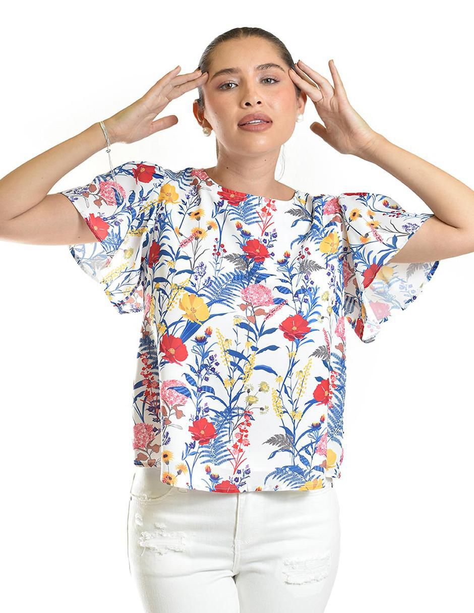 Blusa manga corta para mujer 4
