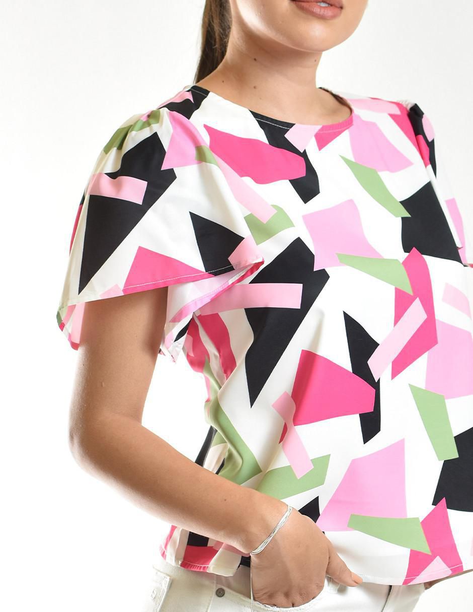 Blusa manga corta para mujer 4