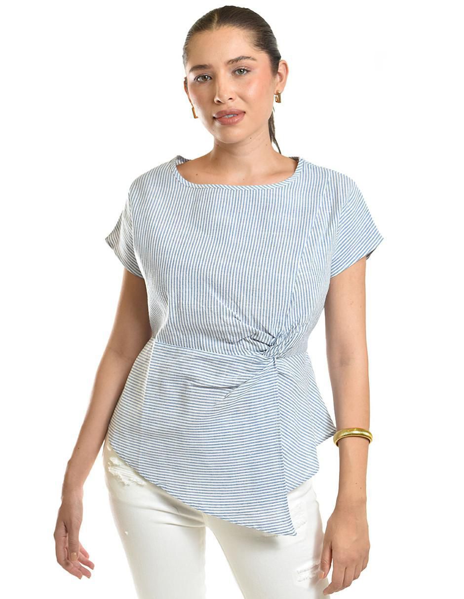 Blusa manga corta para mujer