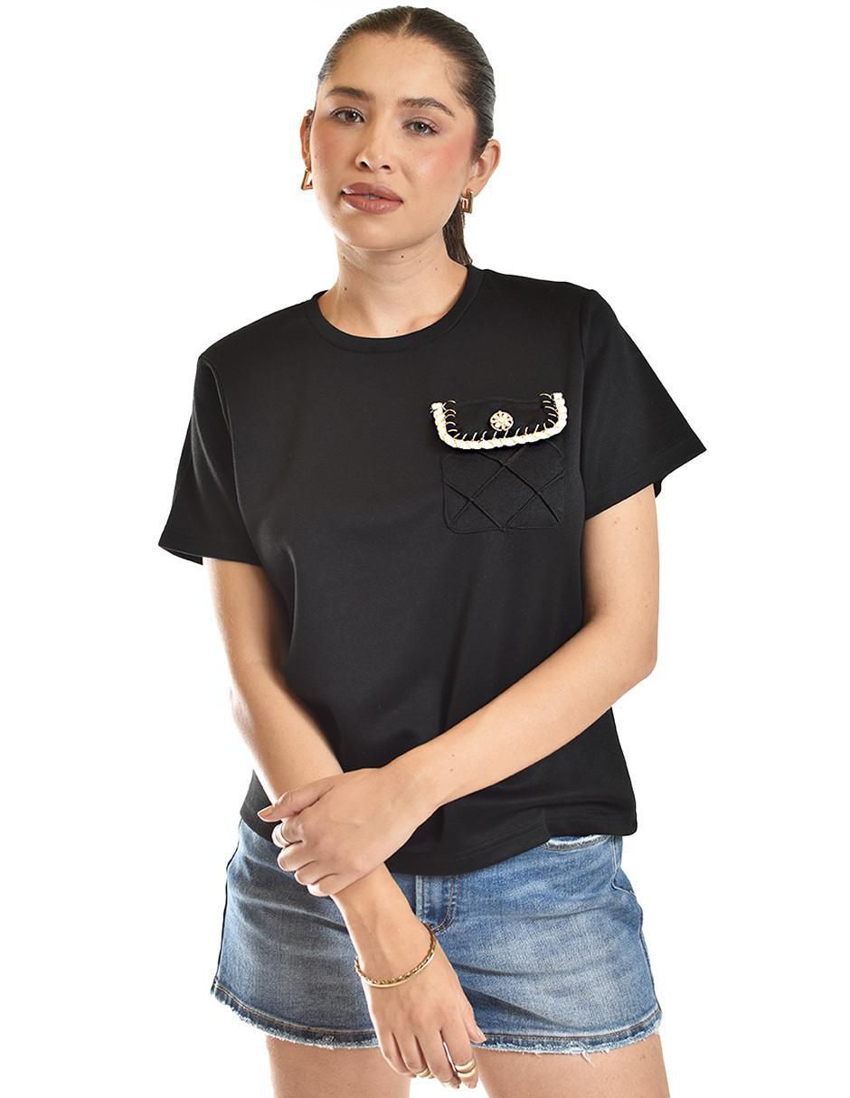 Blusa manga corta para mujer
