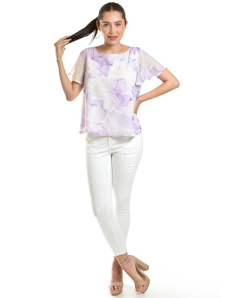 Blusa manga corta para mujer 6