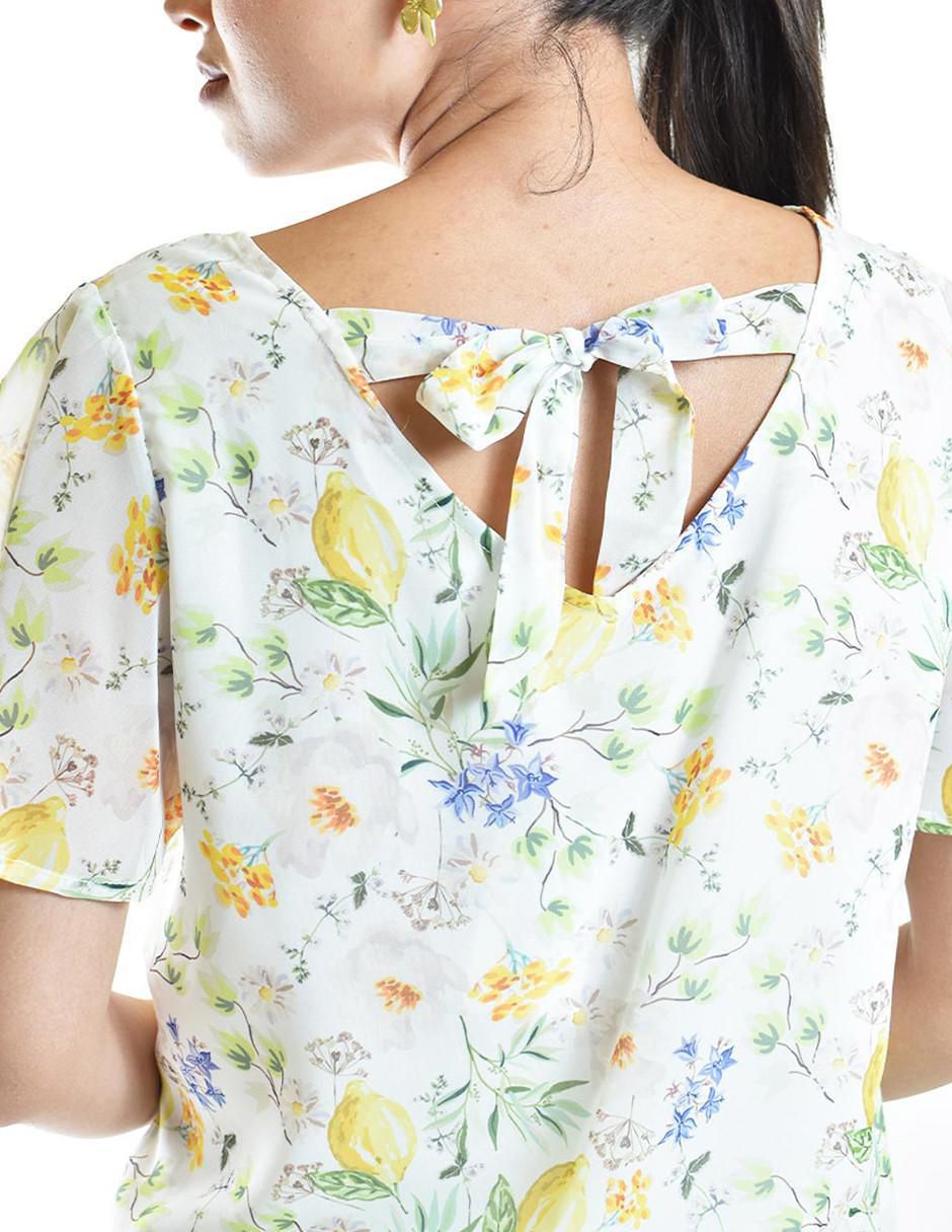 Blusa manga corta para mujer 4