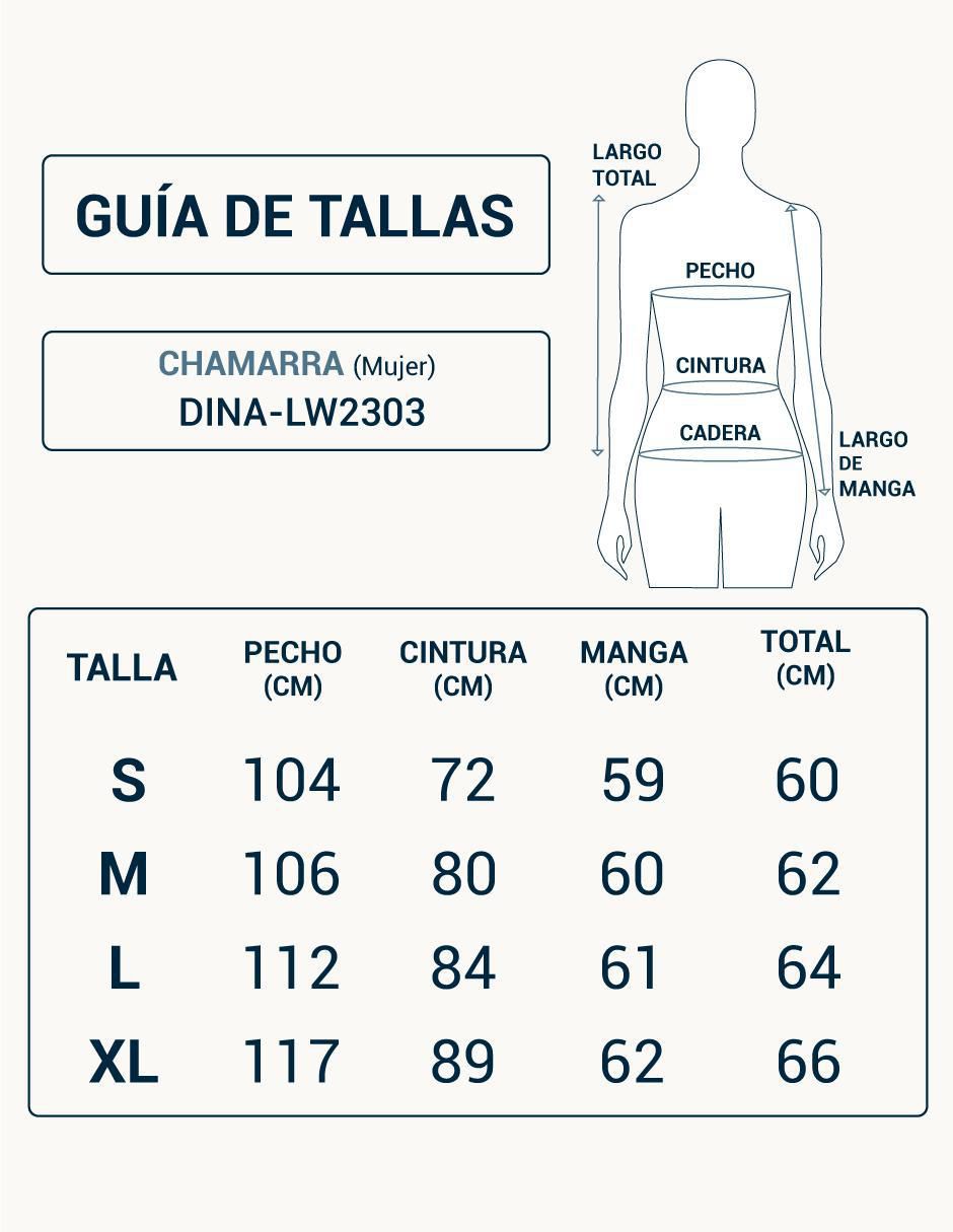 "chamarra" acolchada roosevelt no impermeable "de" poliéster "para mujer"
