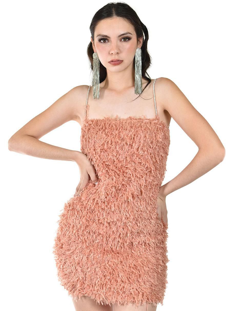 Vestido corto de fiesta escote cuadrado 4