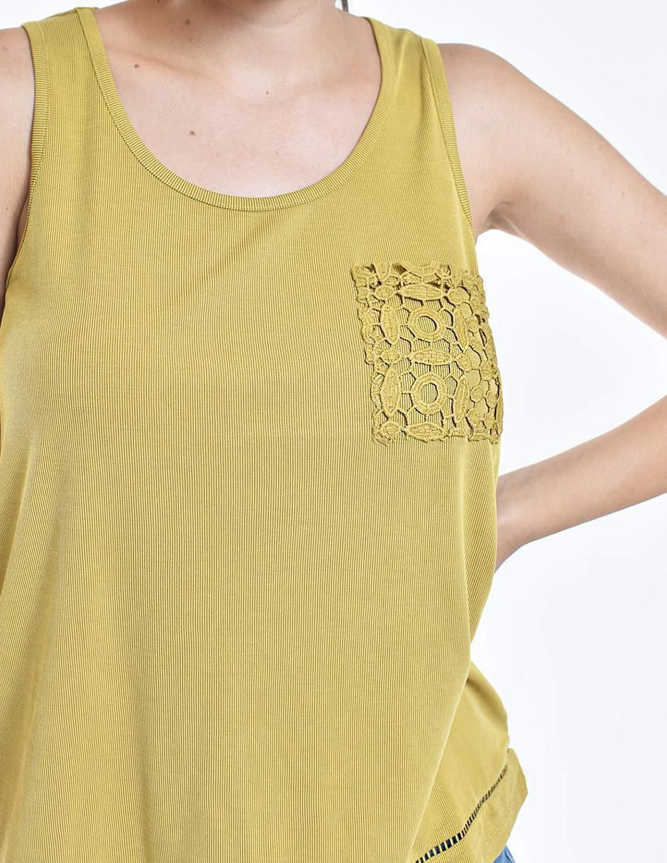 Blusa sin manga para mujer 4