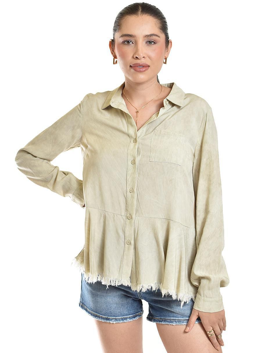 Blusa manga larga para mujer