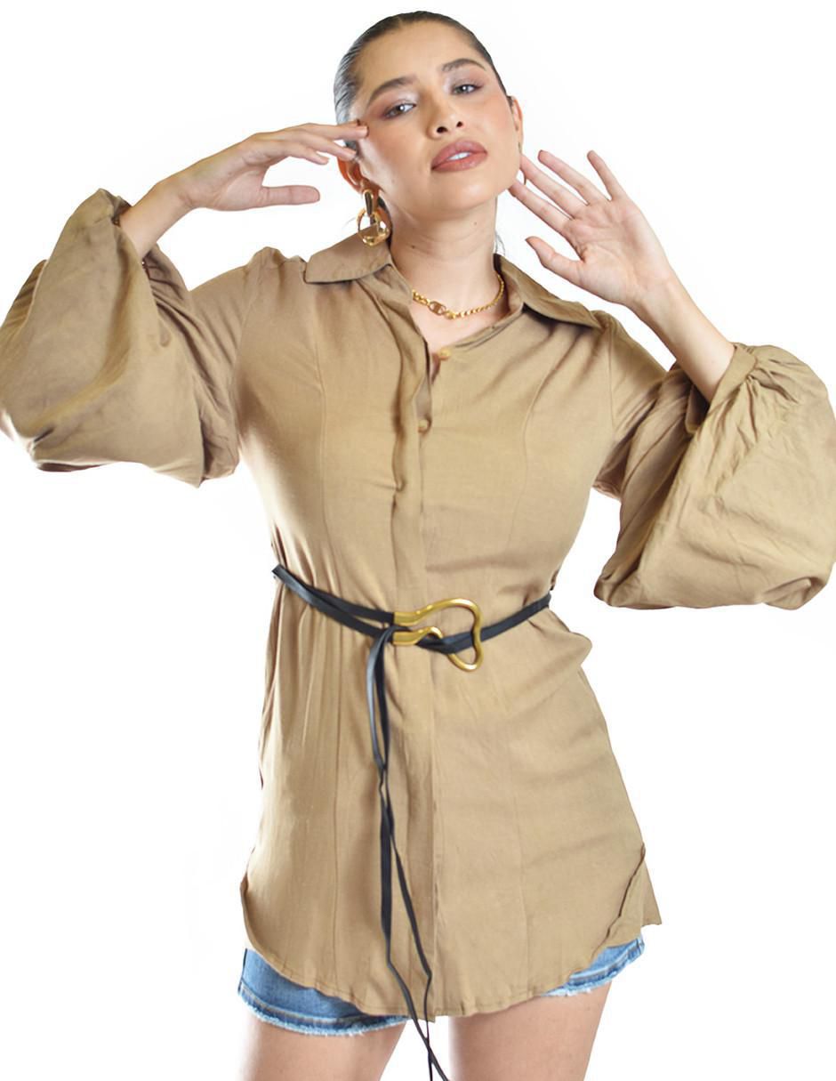 Blusa manga larga para mujer