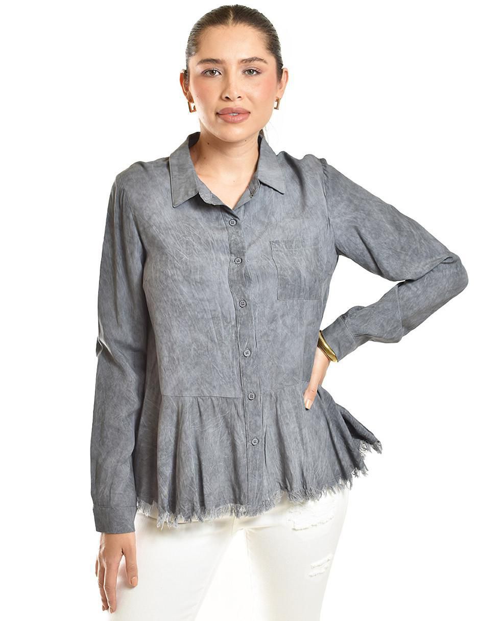 Blusa manga larga para mujer
