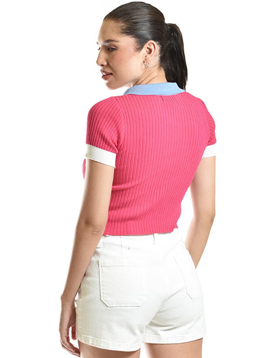 Blusa manga corta para mujer 3