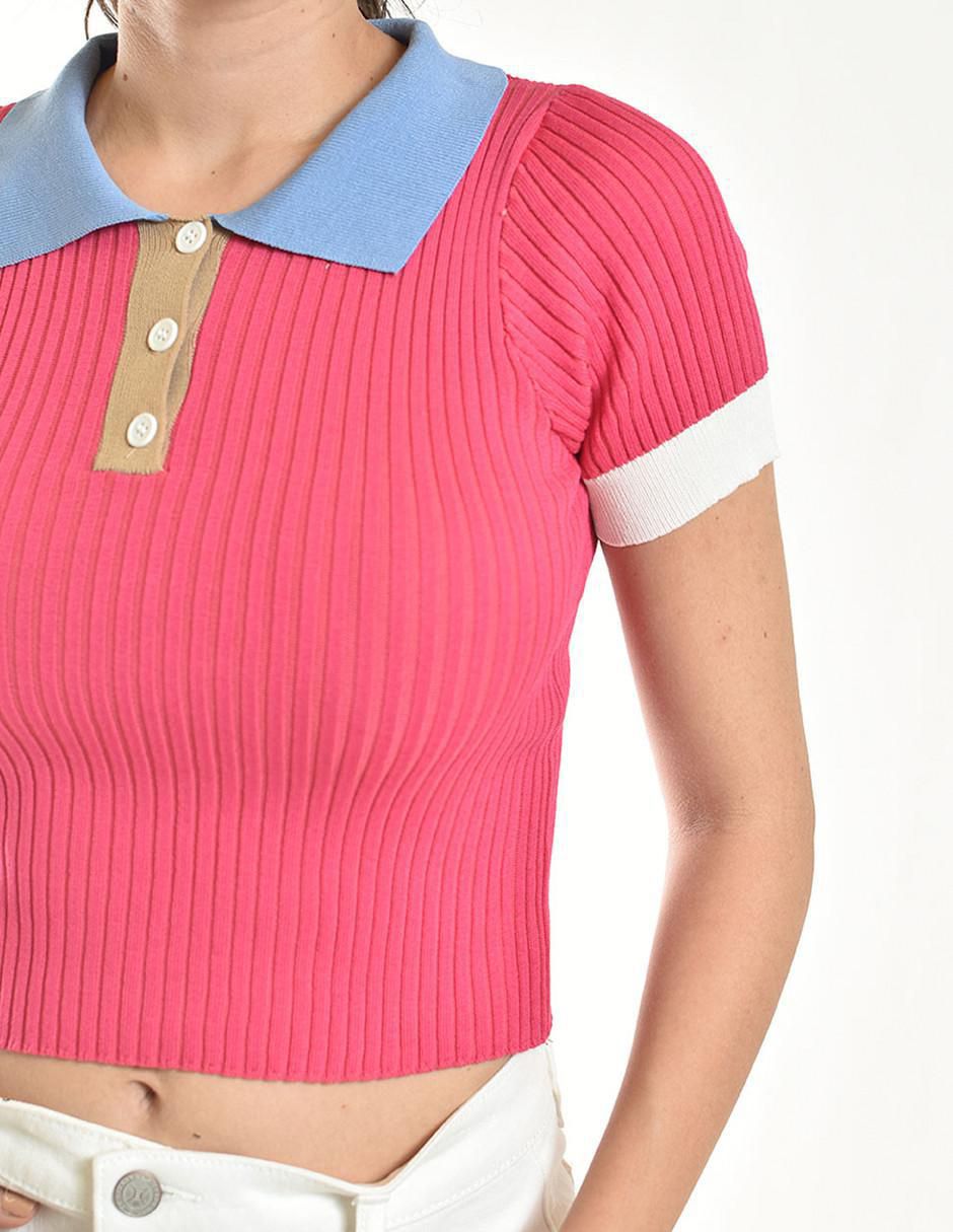 Blusa manga corta para mujer 4
