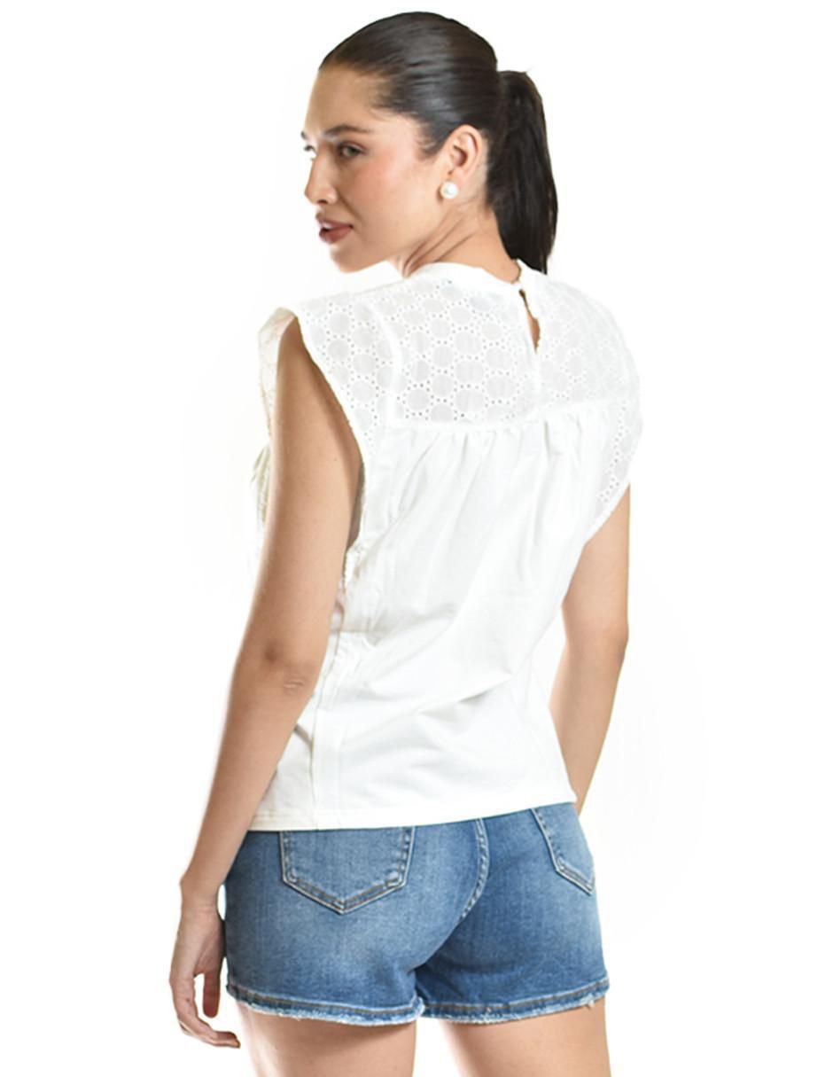 Blusa manga corta para mujer 3