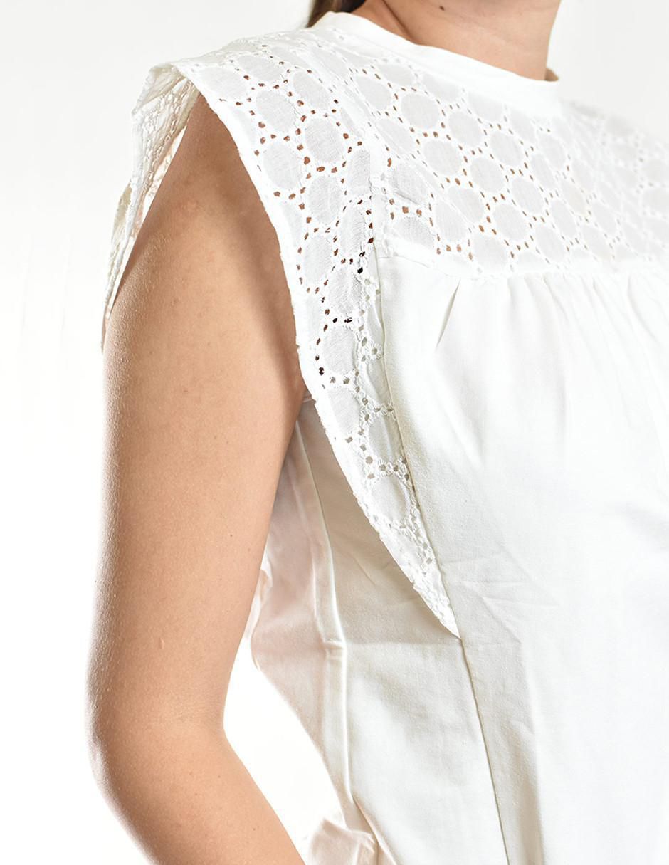 Blusa manga corta para mujer 4