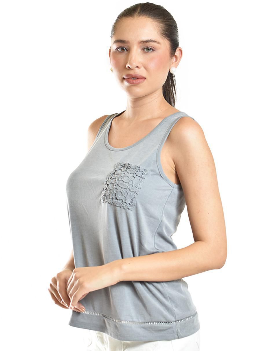 Blusa sin manga para mujer 2