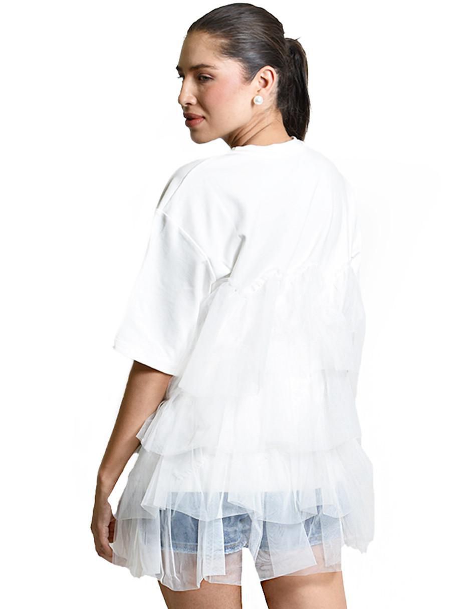 Blusa manga al codo para mujer 3