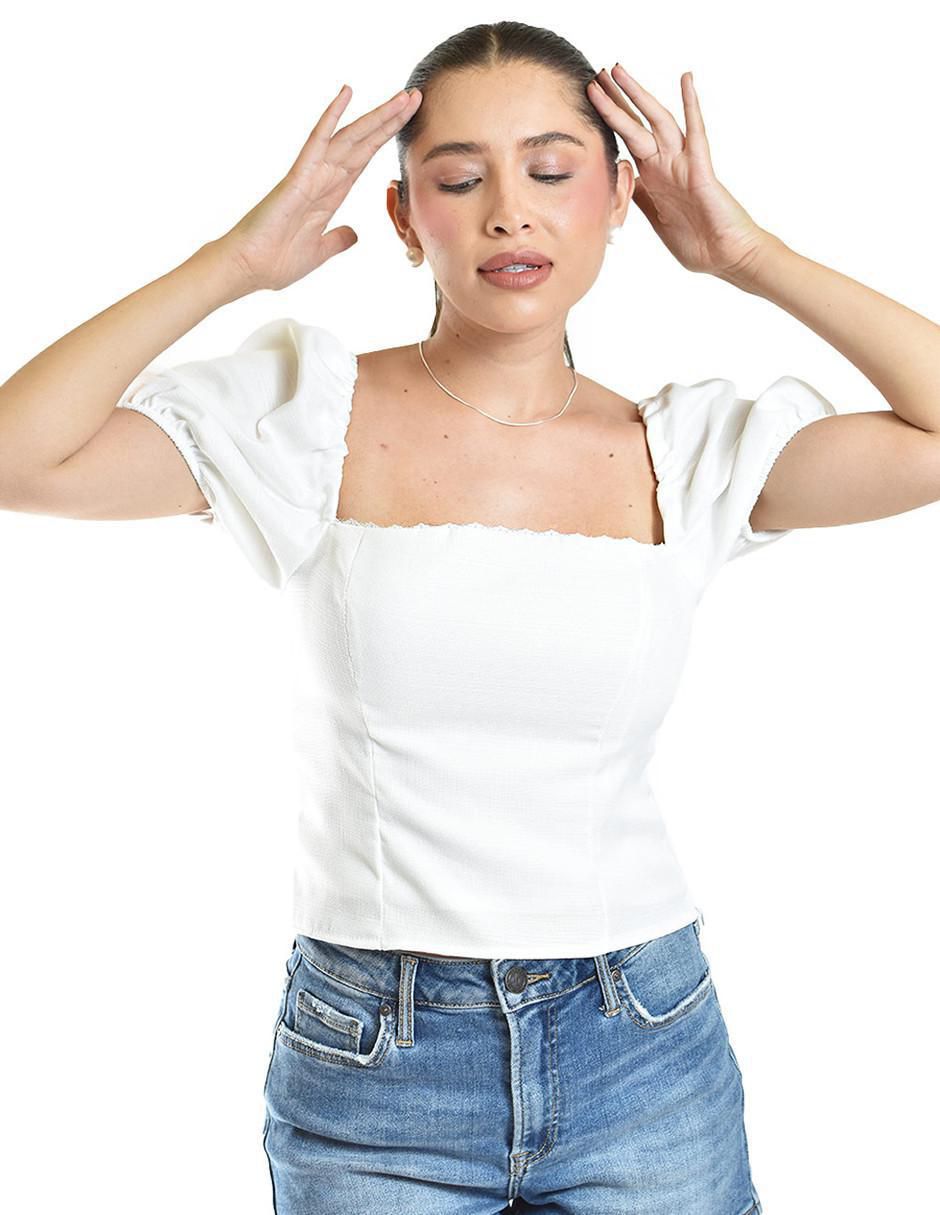 Blusa manga corta para mujer 5
