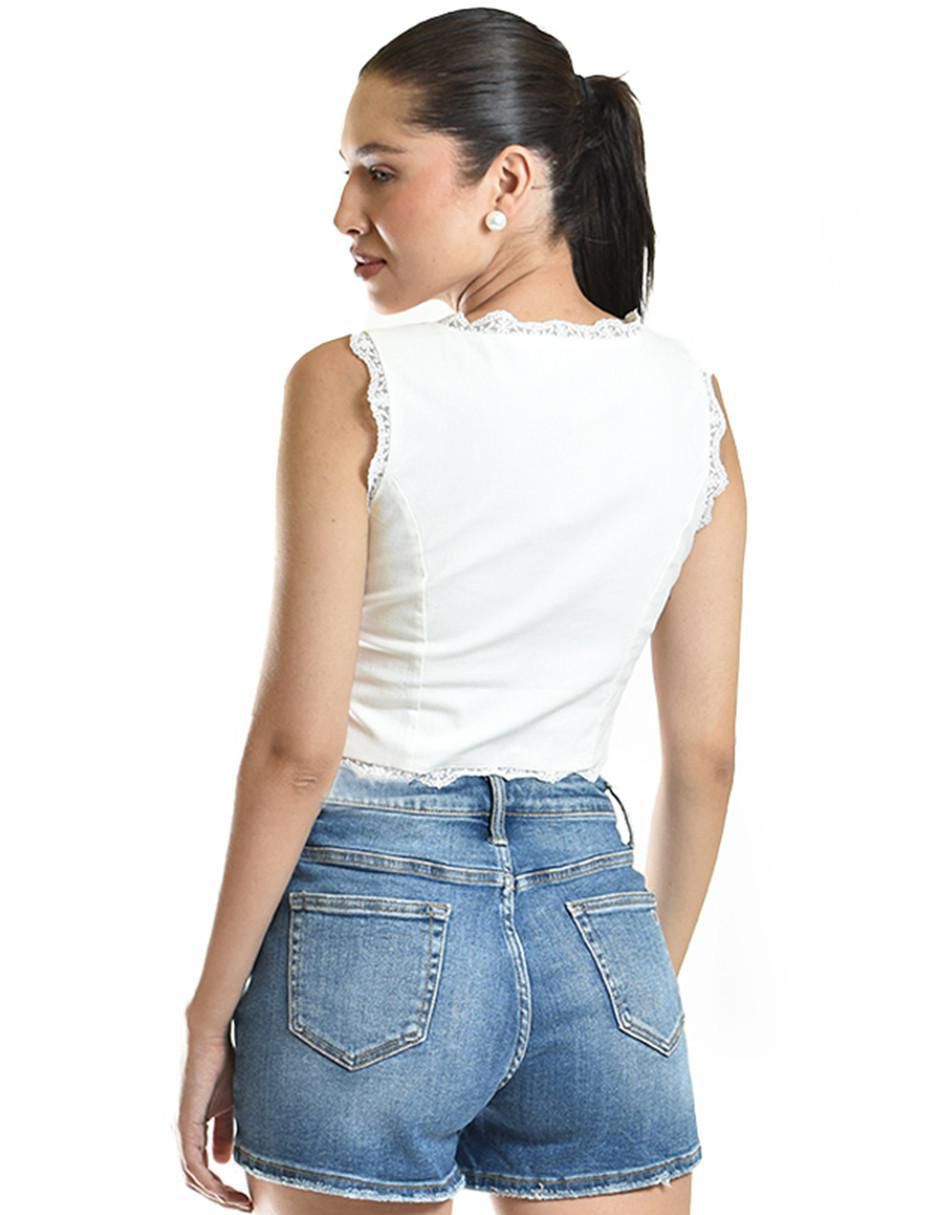Blusa sin manga para mujer 3