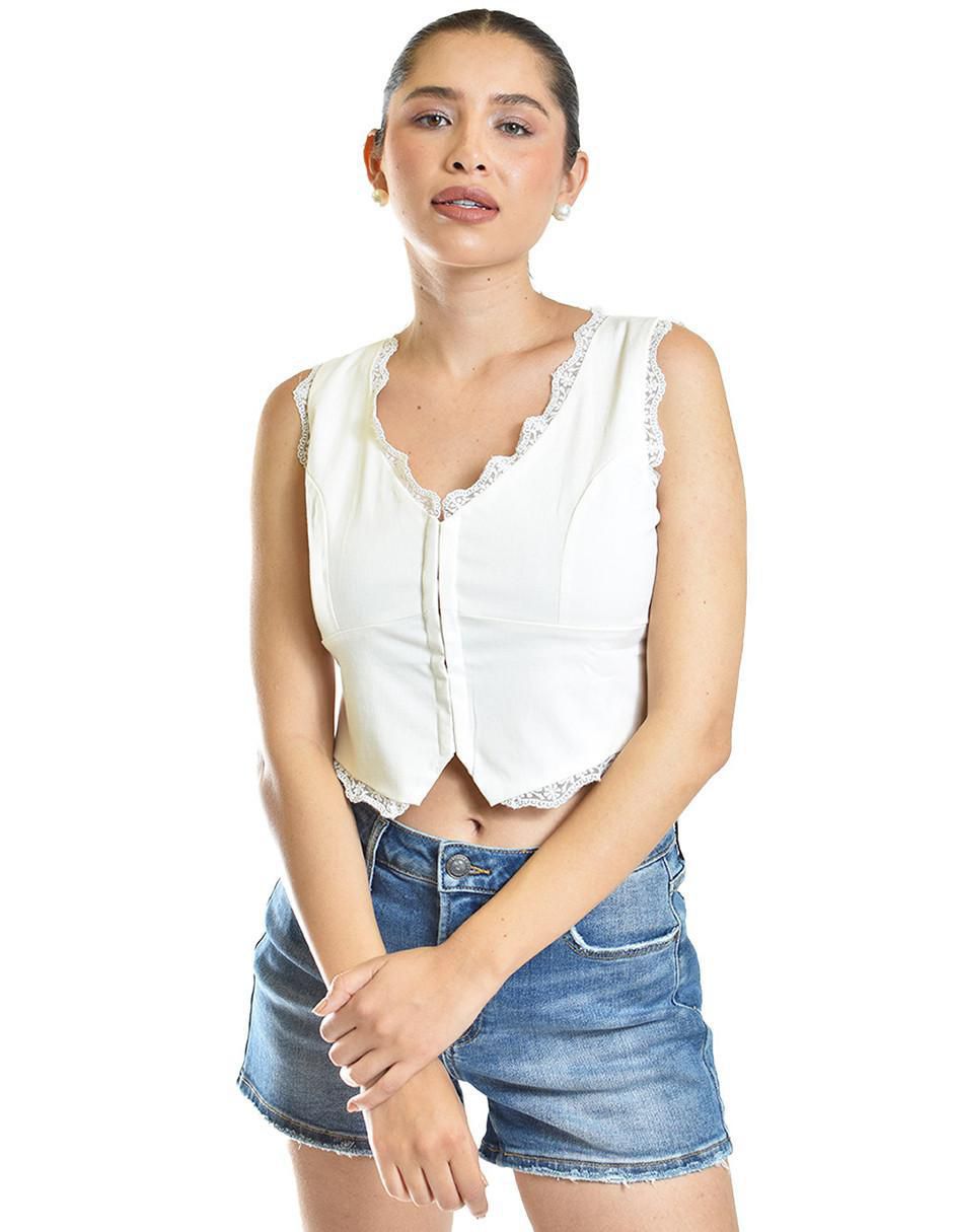 Blusa sin manga para mujer 5