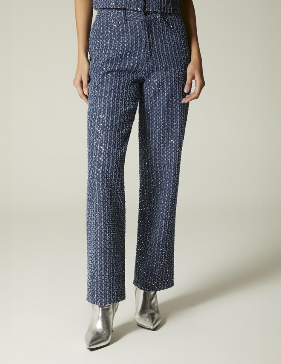 Pantalón de vestir straight para mujer