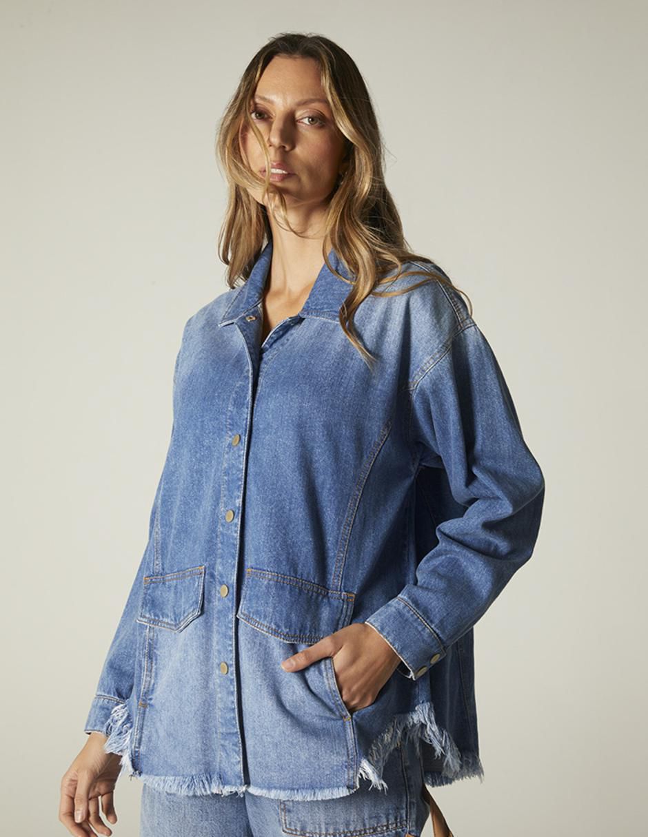 Camisa de algodón manga larga para mujer Camisa de algodón manga larga para mujer