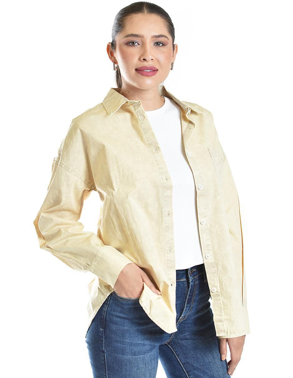 Blusa camisera manga larga para mujer 2