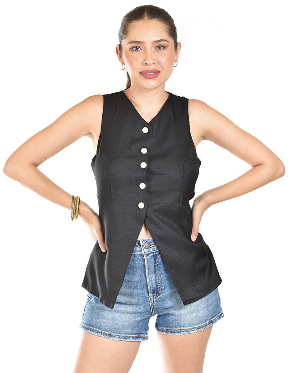 Blusa sin manga para mujer
