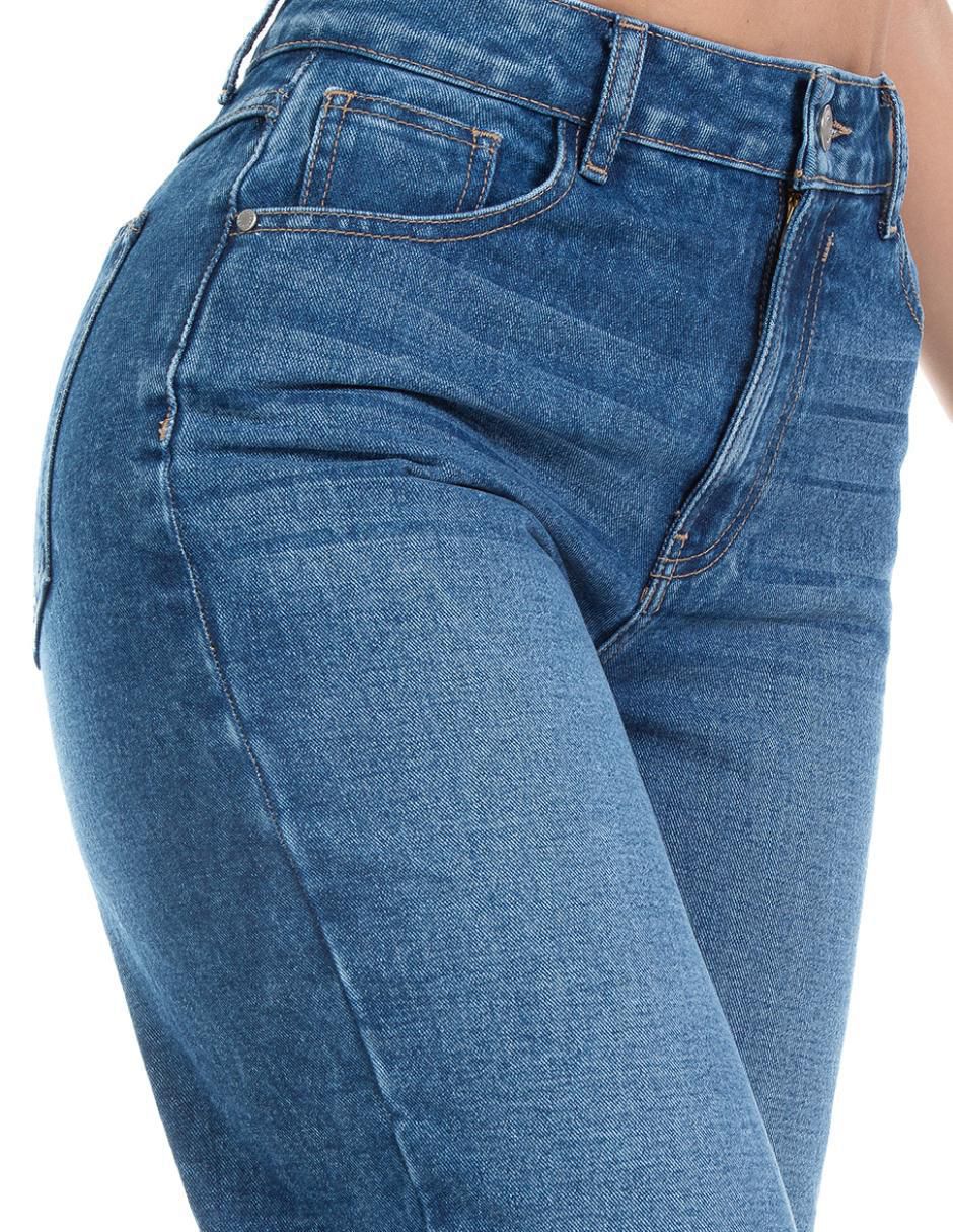Jeans relaxed wide leg Opp´s Jeans corte cintura alta para mujer