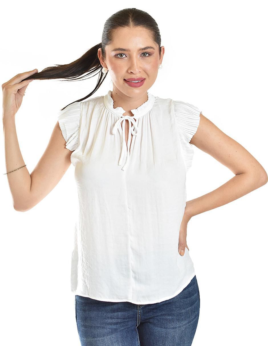 Blusa manga corta para mujer