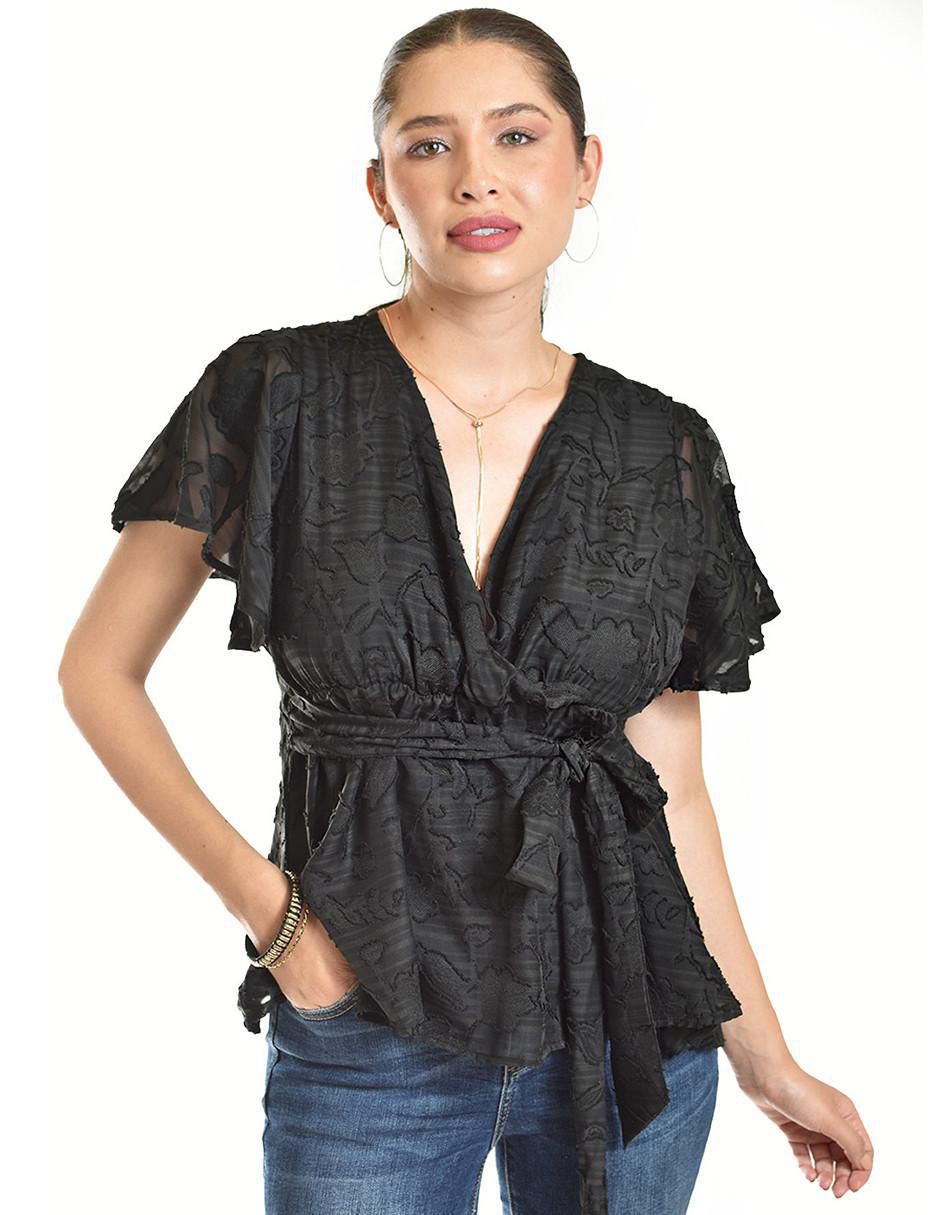Blusa manga corta para mujer