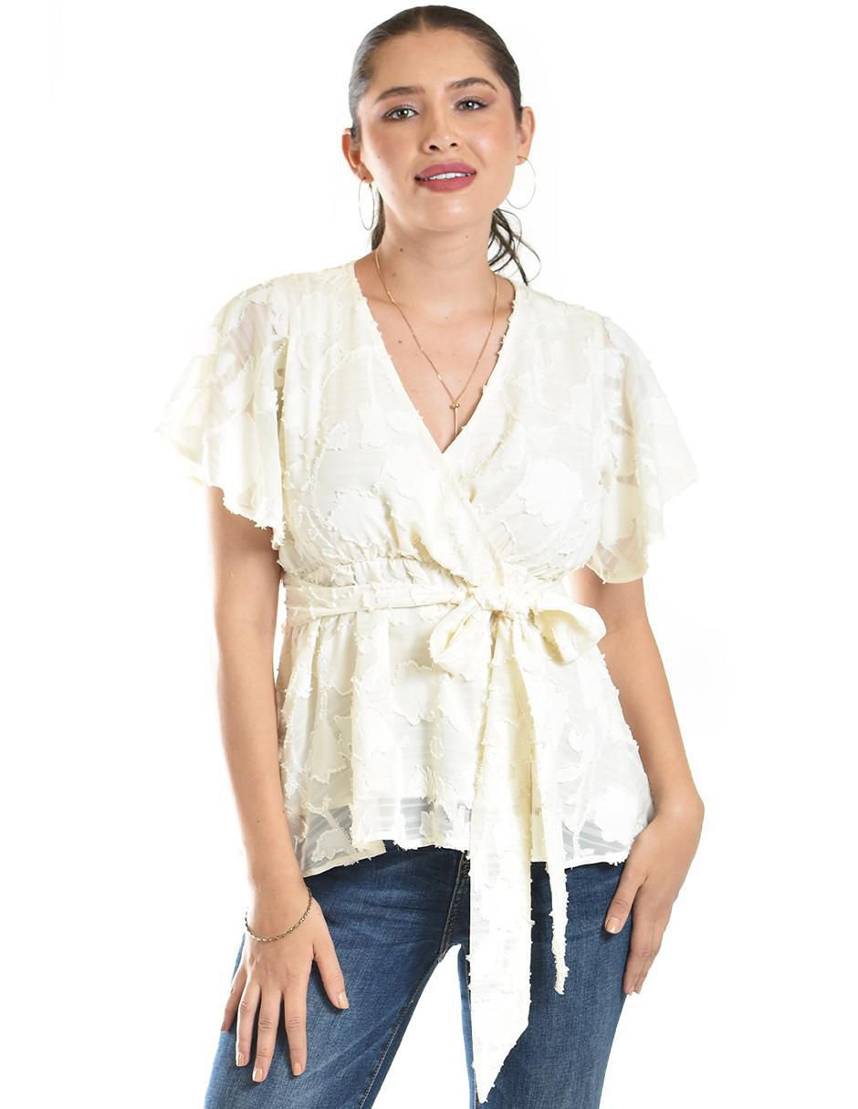 Blusa manga corta para mujer