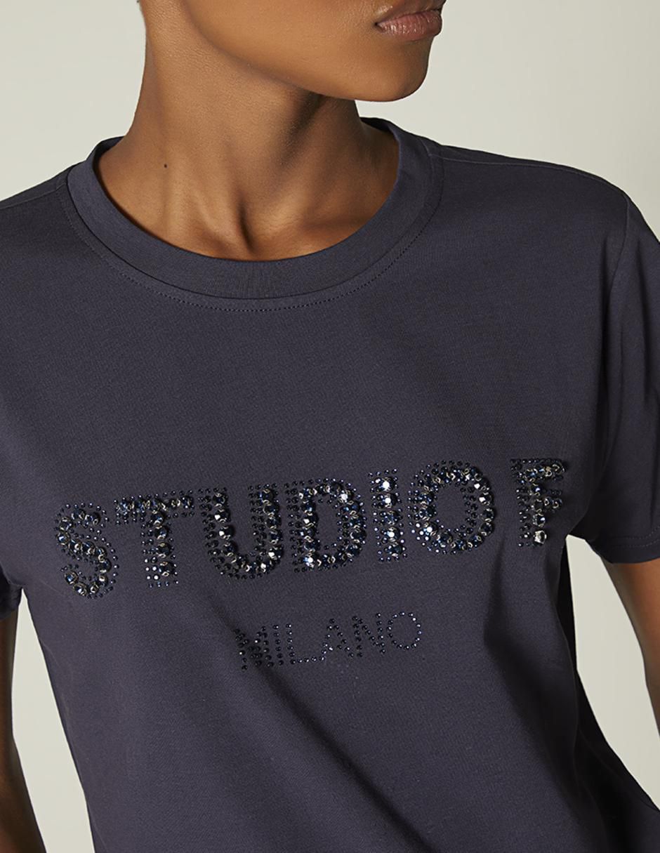 Playera manga corta cuello redondo para mujer 4