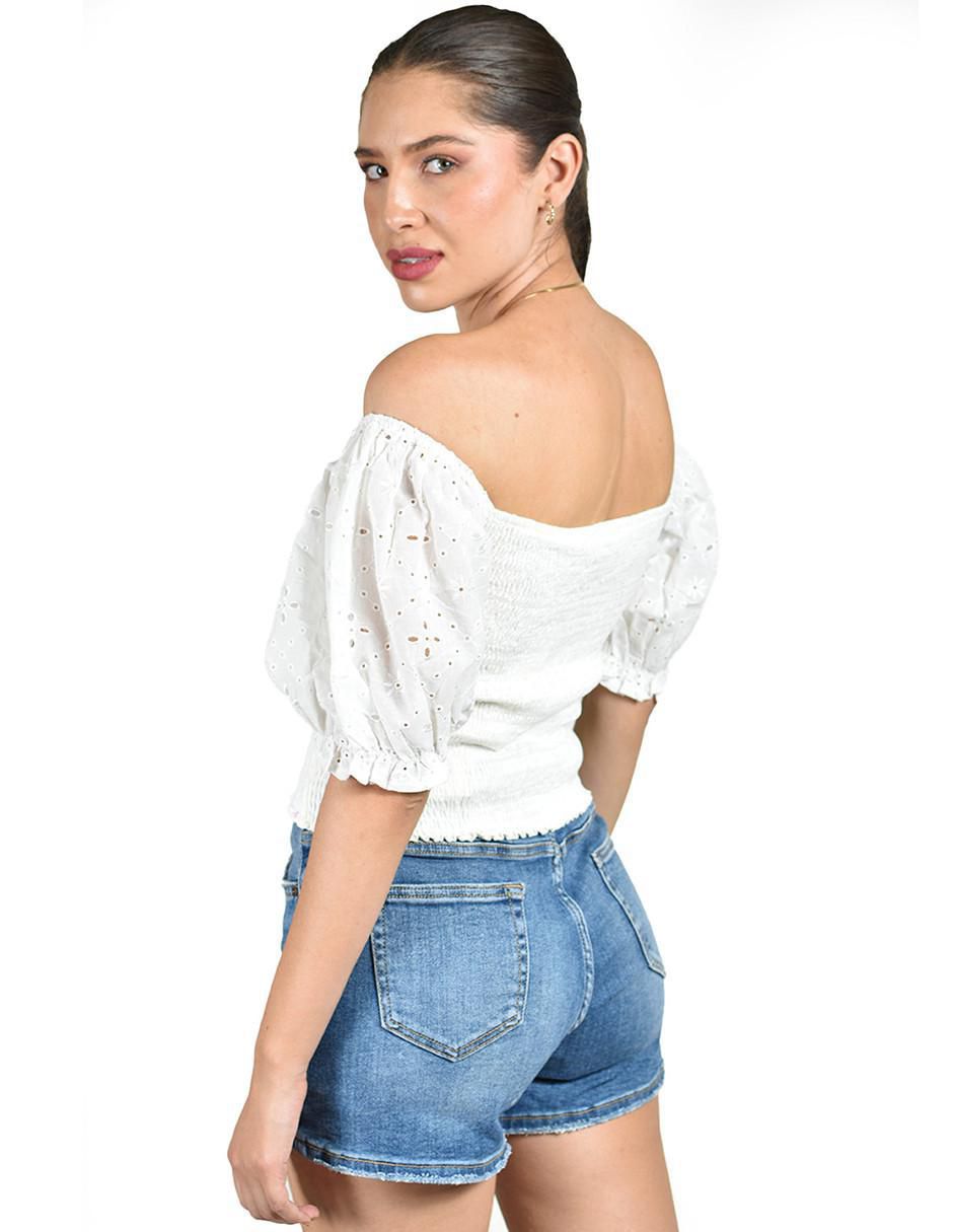 Blusa manga corta para mujer 3