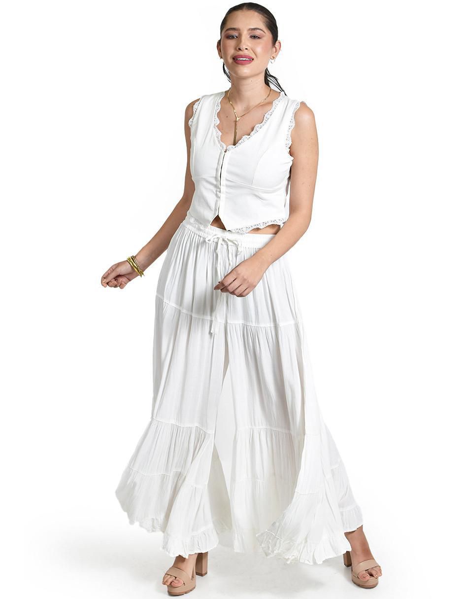 Pantalón relaxed amplio para mujer