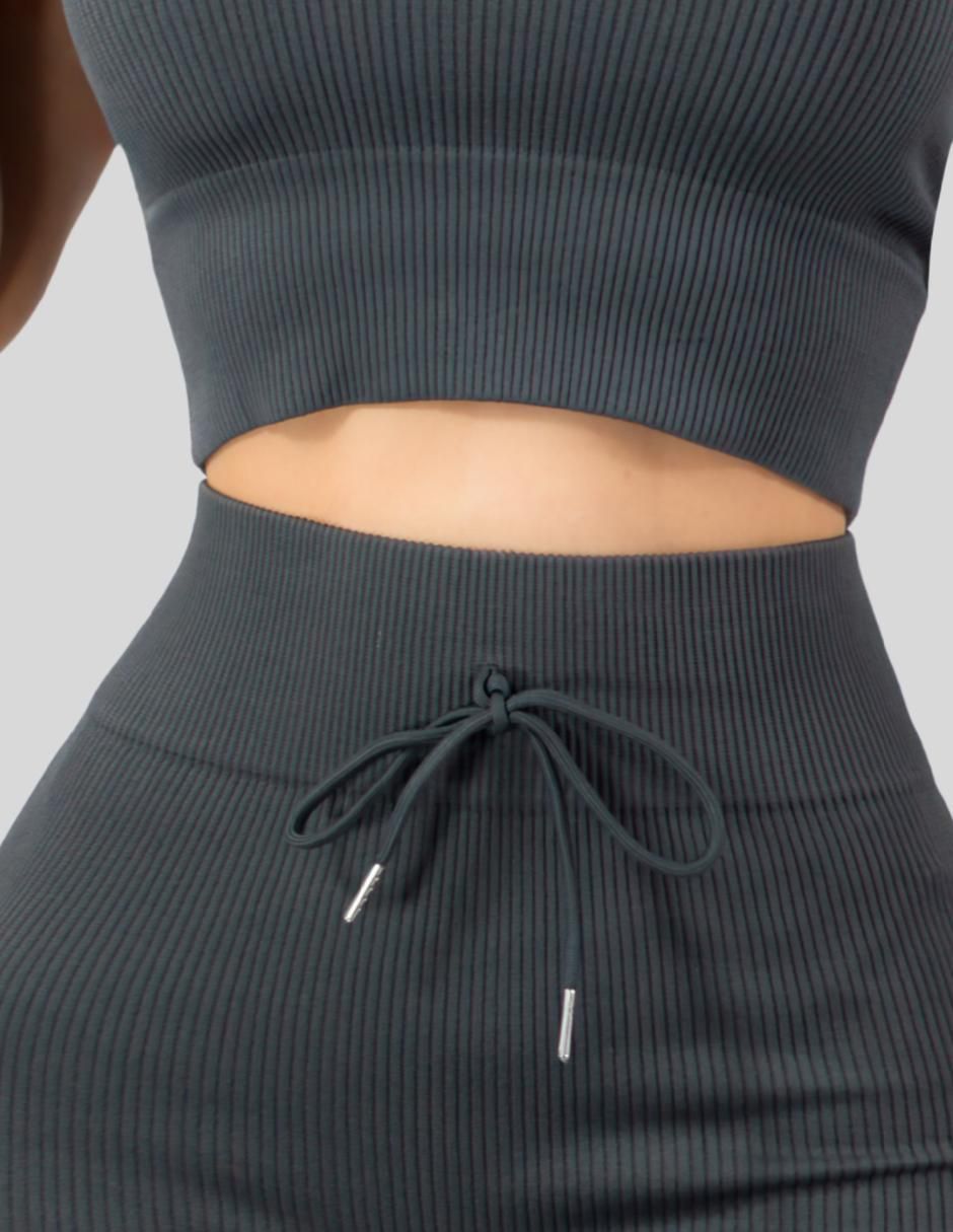 Conjunto entrenamiento malabis malabis horts set "de" poliéster "para" mujer 2 piezas