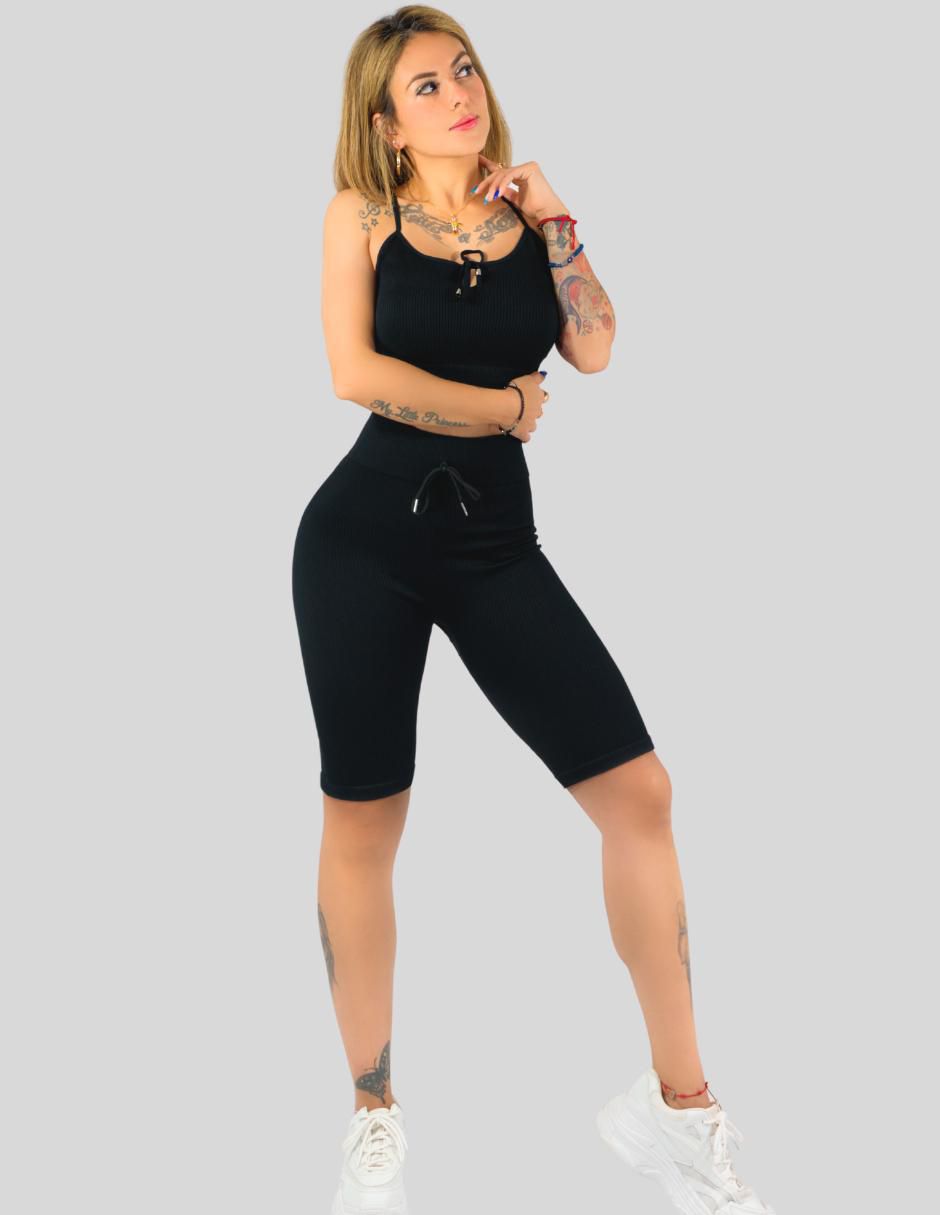 Conjunto entrenamiento Horts para mujer 2 piezas 2