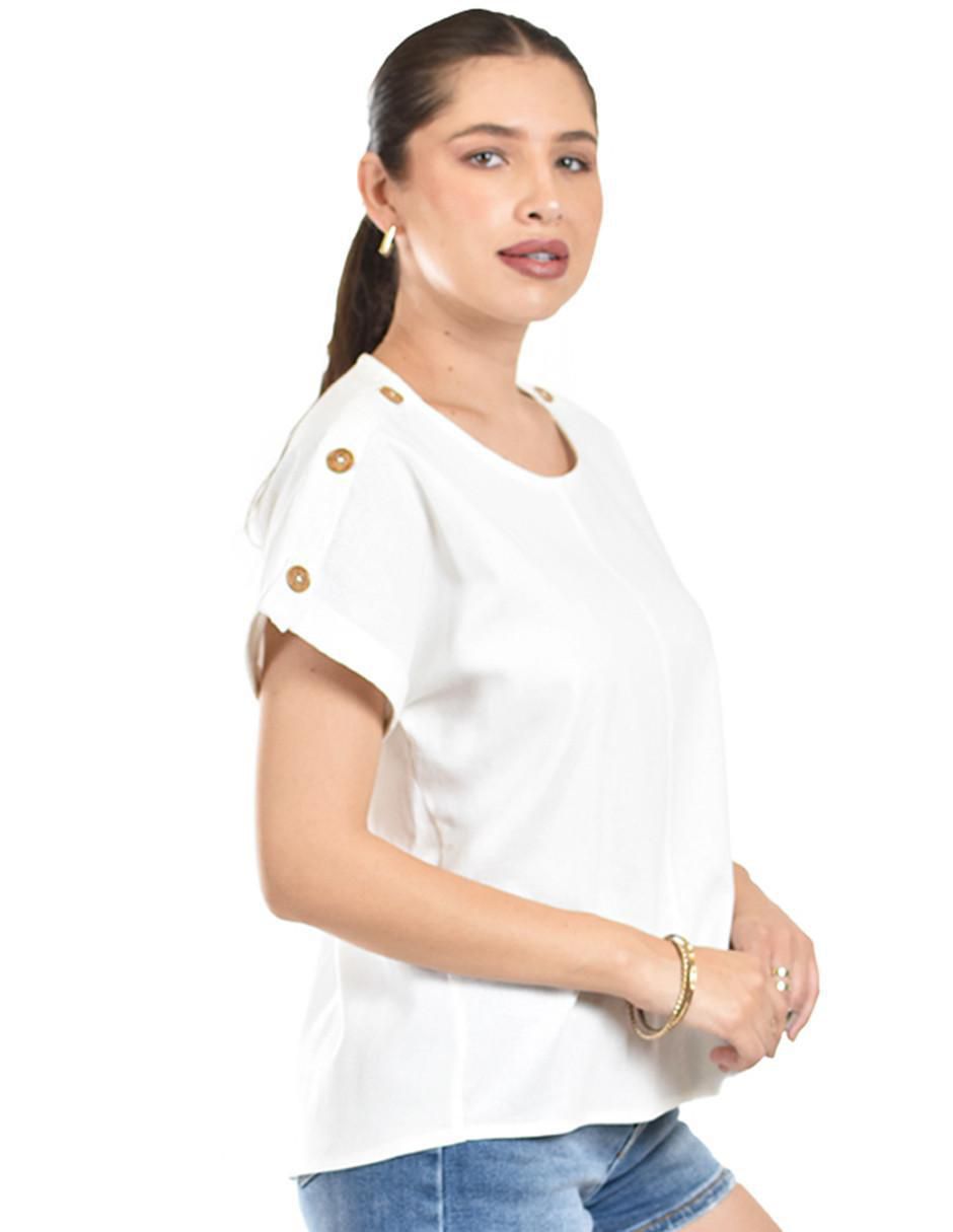 Blusa manga corta para mujer 2
