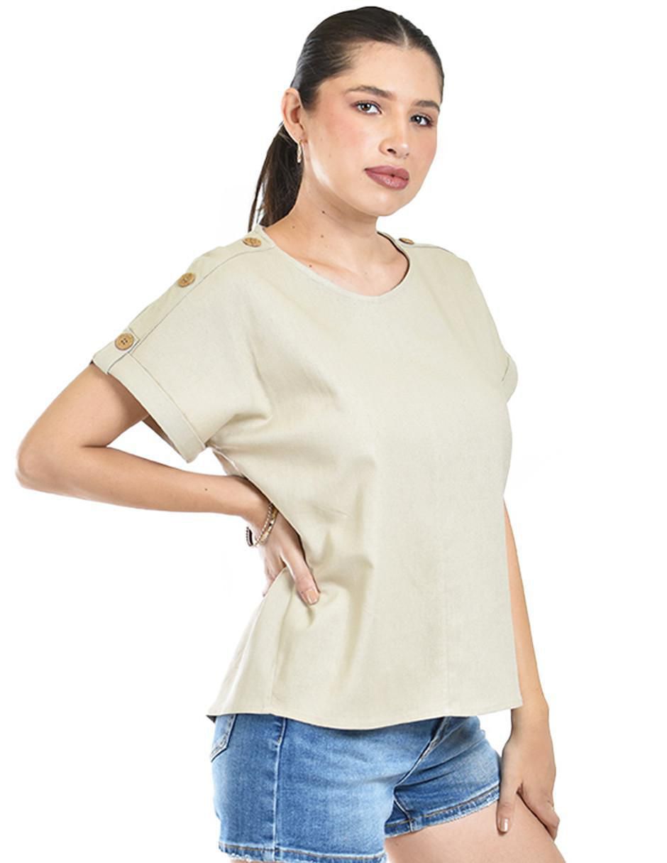 Blusa manga corta para mujer 2