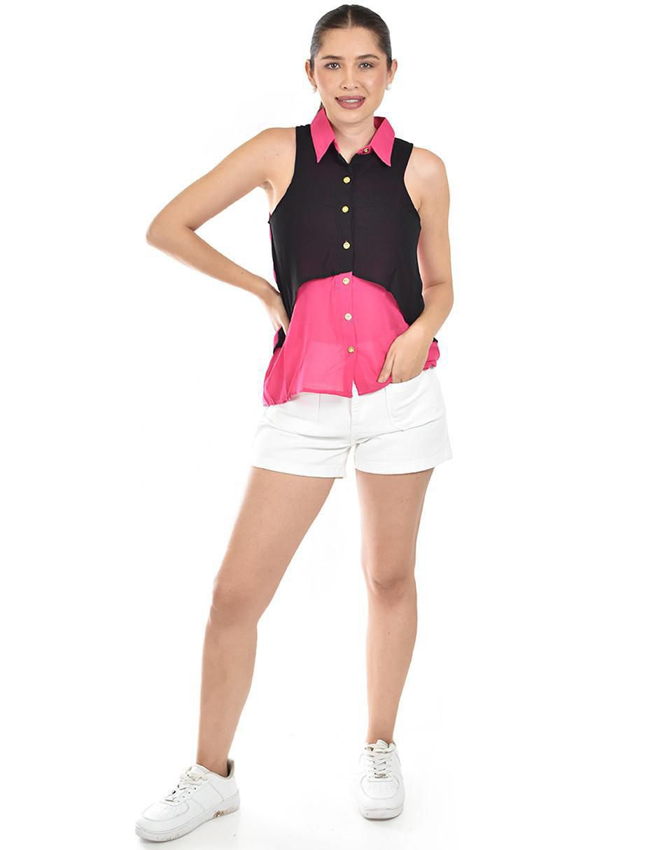 Blusa sin manga para mujer 4