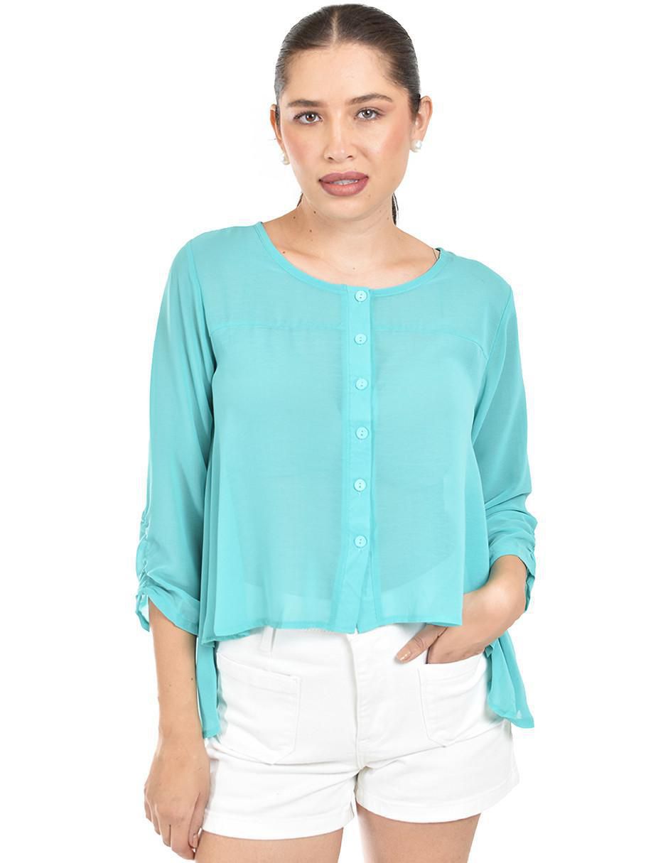 Blusa manga 3/4 para mujer