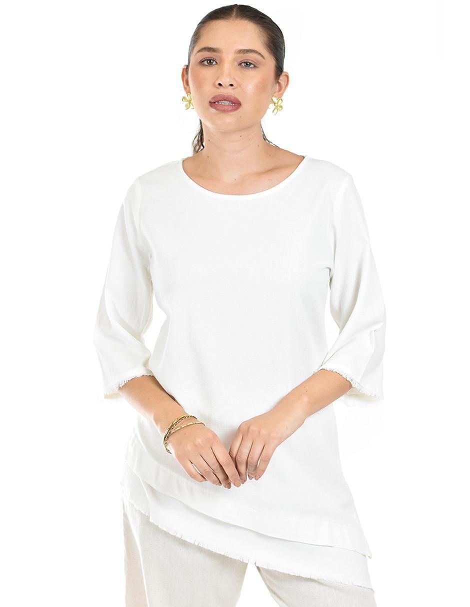 Blusa manga 3/4 para mujer