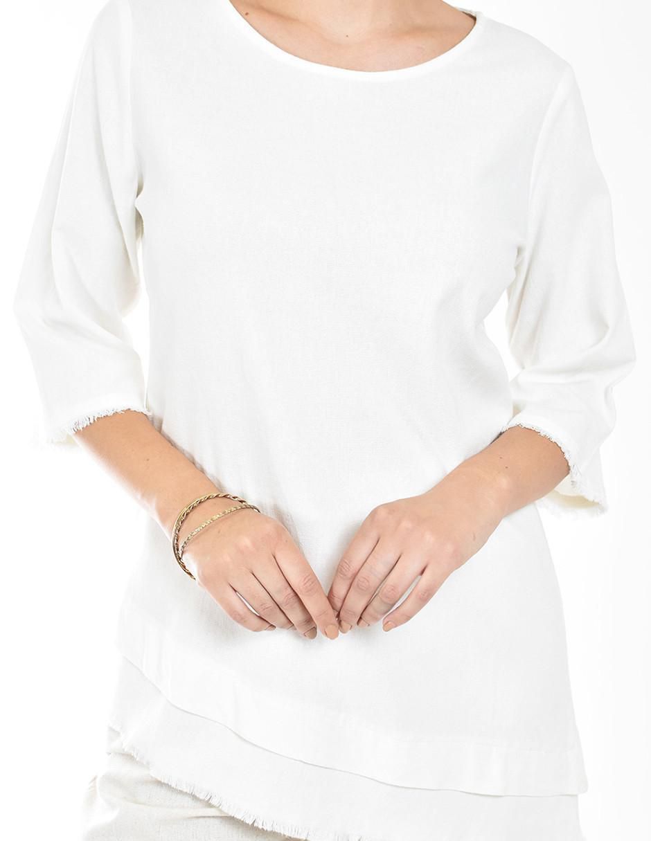Blusa manga 3/4 para mujer 4